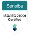 ISO/IEC 27001 certified, issued by Sensiba